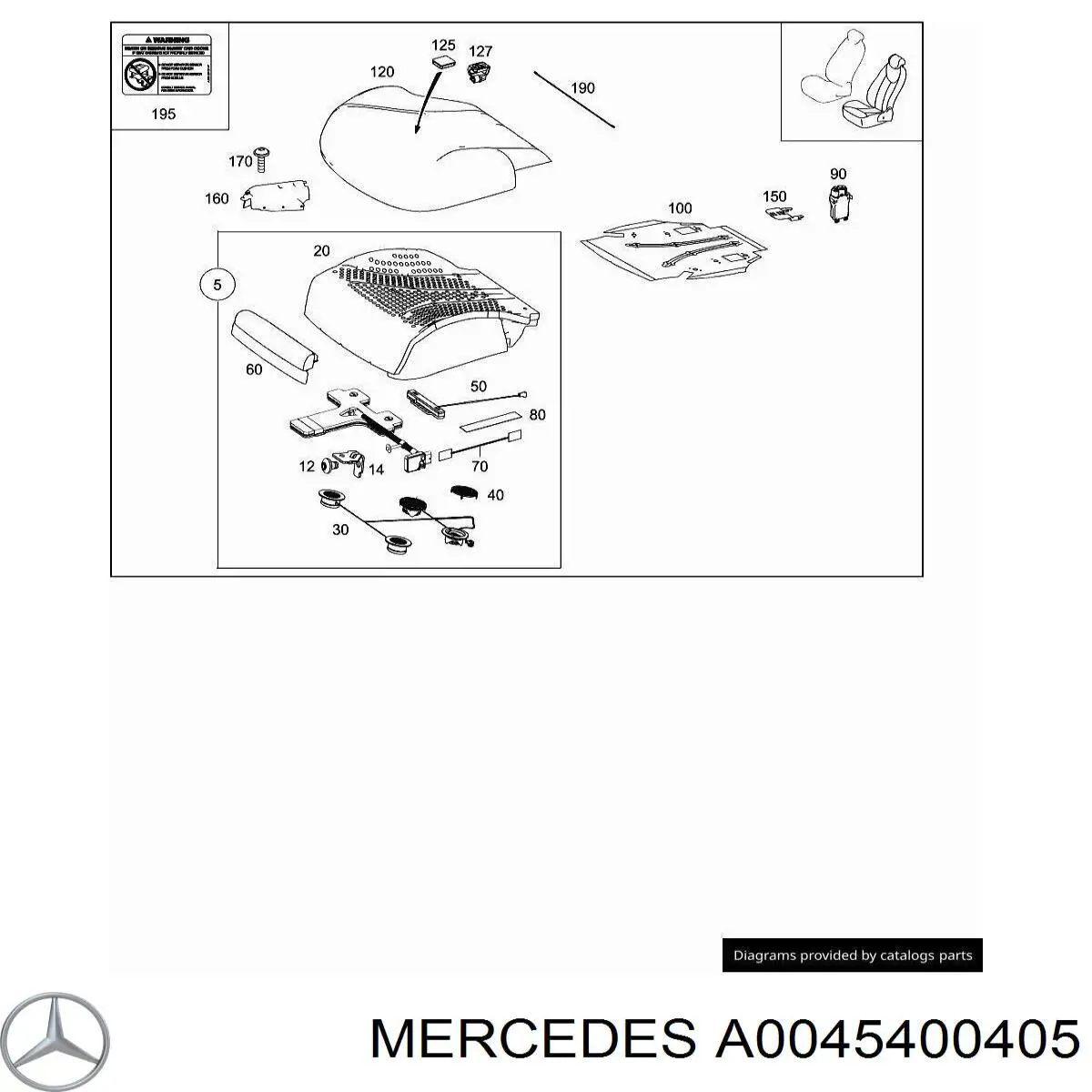  Mercedes A0045400405 ціна, від 31.67 USD