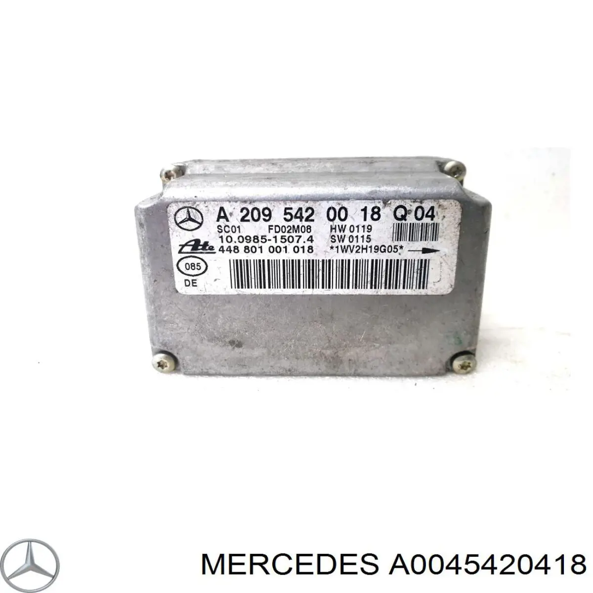 Датчик поперечного прискорення (ESP) A0045420418 Mercedes