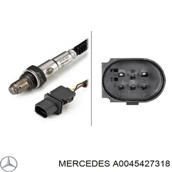 Лямбдазонд, датчик кисню до каталізатора Mercedes A0045427318 ціна, від 26.61 USD