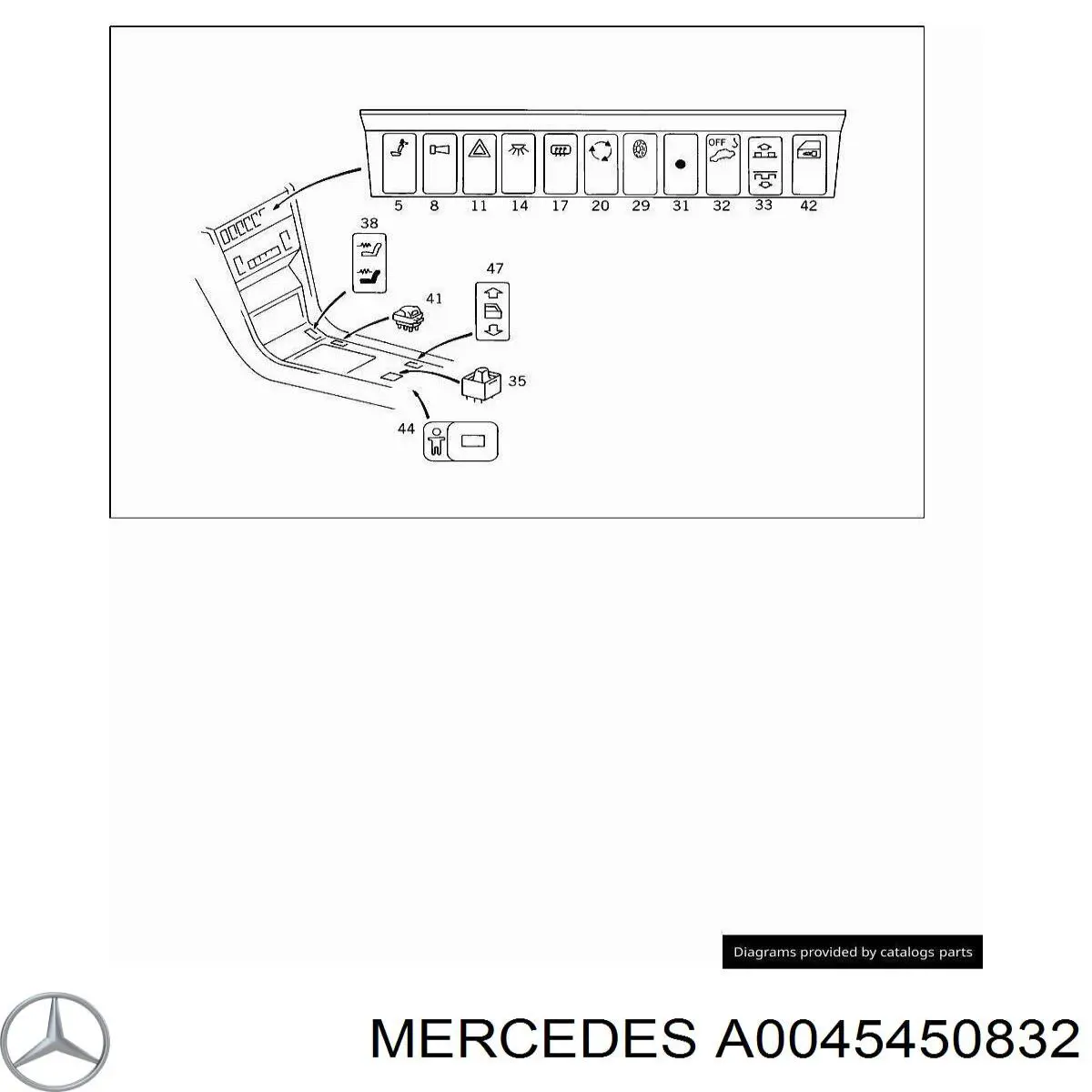 Купити A0045450832 Mercedes Комутатор