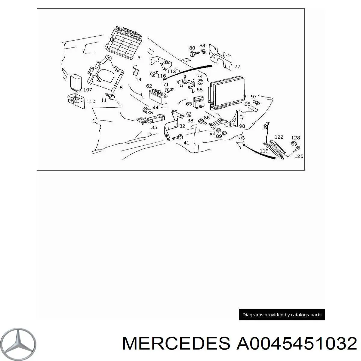  Mercedes A0045451032 ціна, від 50.67 USD