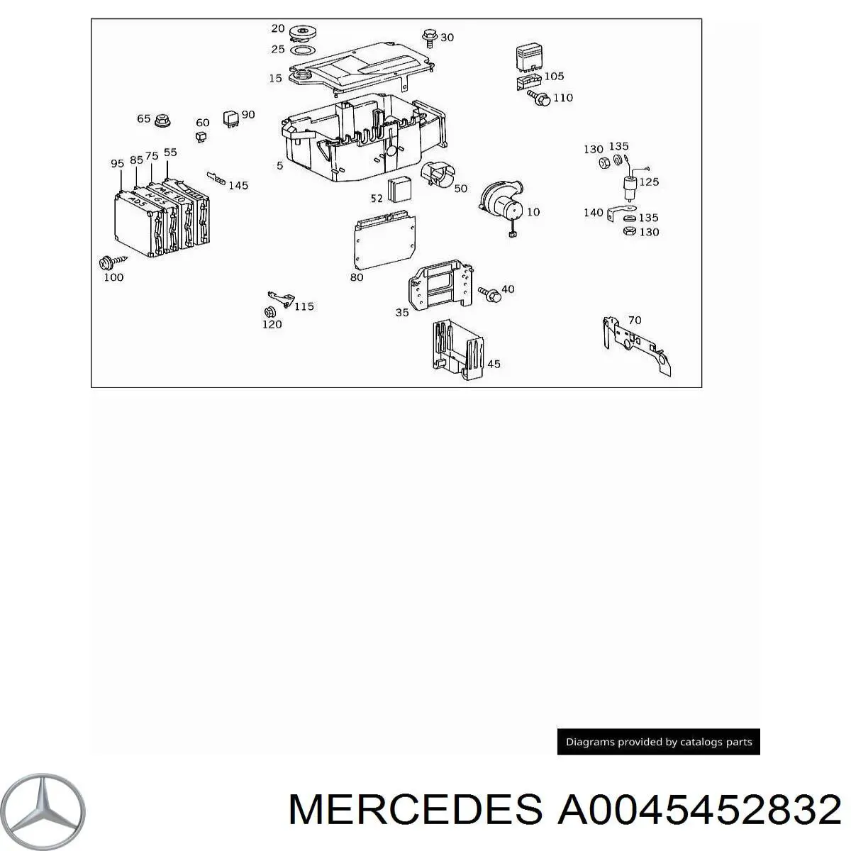  Mercedes A0045452832 ціна, від 25.34 USD