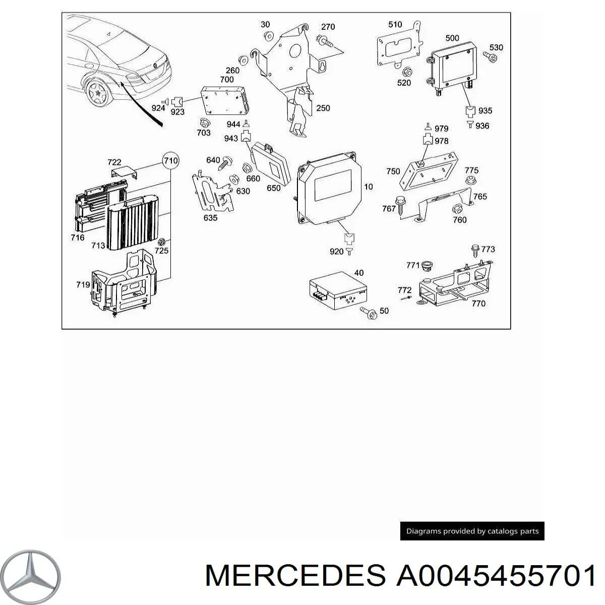 A0045455701 Mercedes 