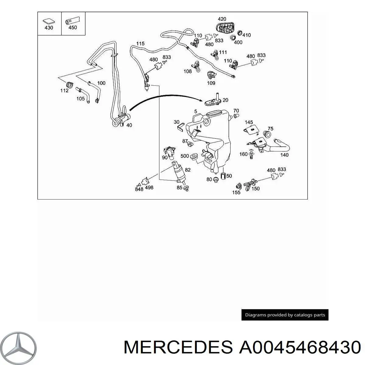A0045468430 Mercedes 