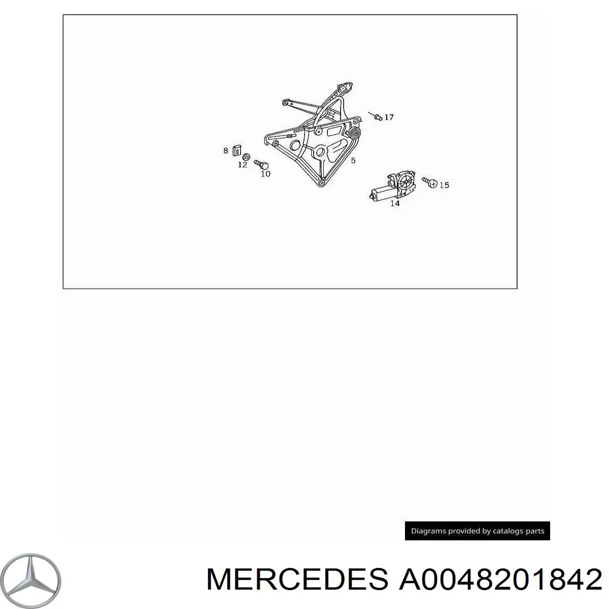 Двигун склопідіймача двері передньої, правої Mercedes A0048201842 ціна, від 24.04 USD