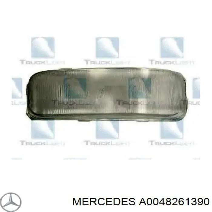 Скло фари лівої A0048261390 Mercedes