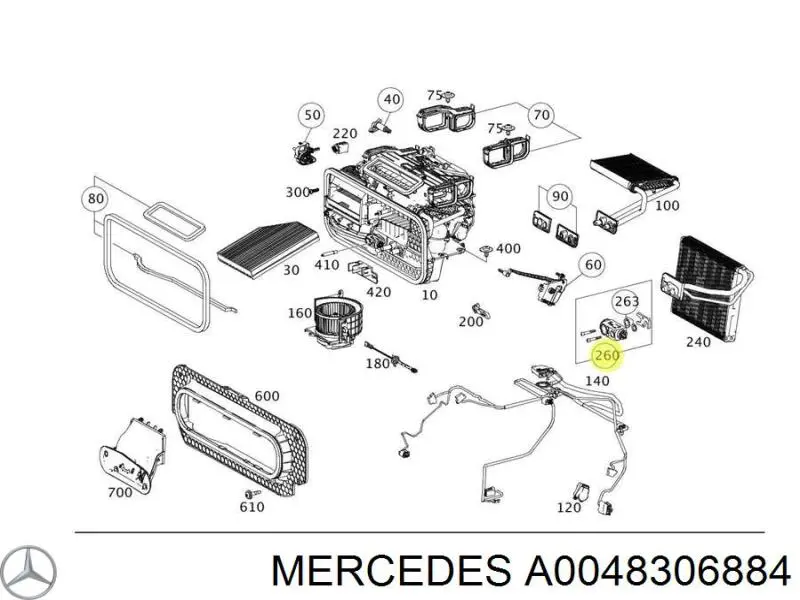 Клапан TRV, кондиціонера Mercedes A0048306884 ціна, від 97.11 USD