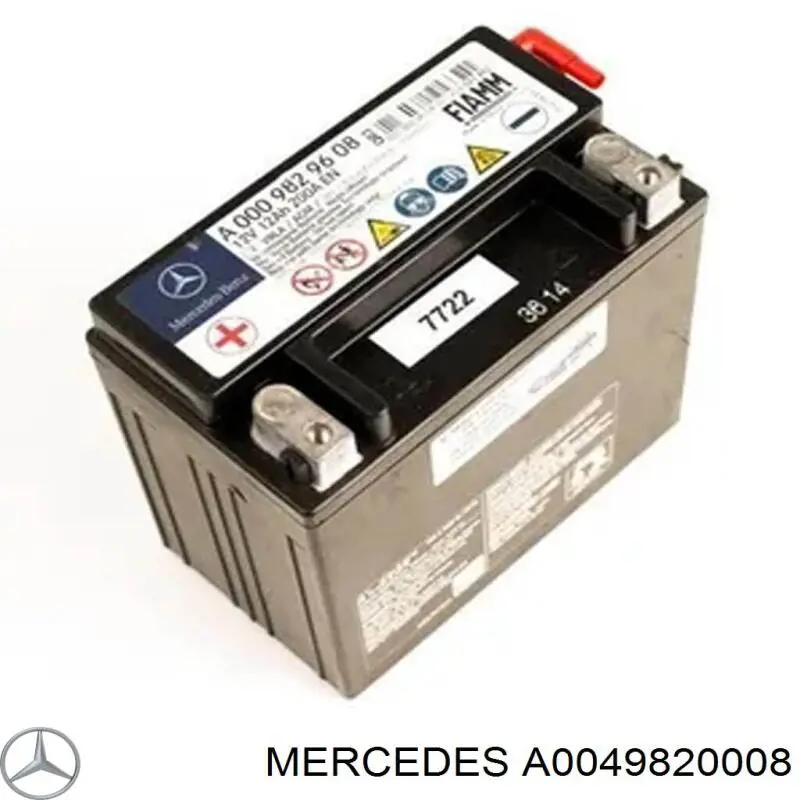 Батарея акумуляторна Mercedes A0049820008 ціна, від 69.07 USD