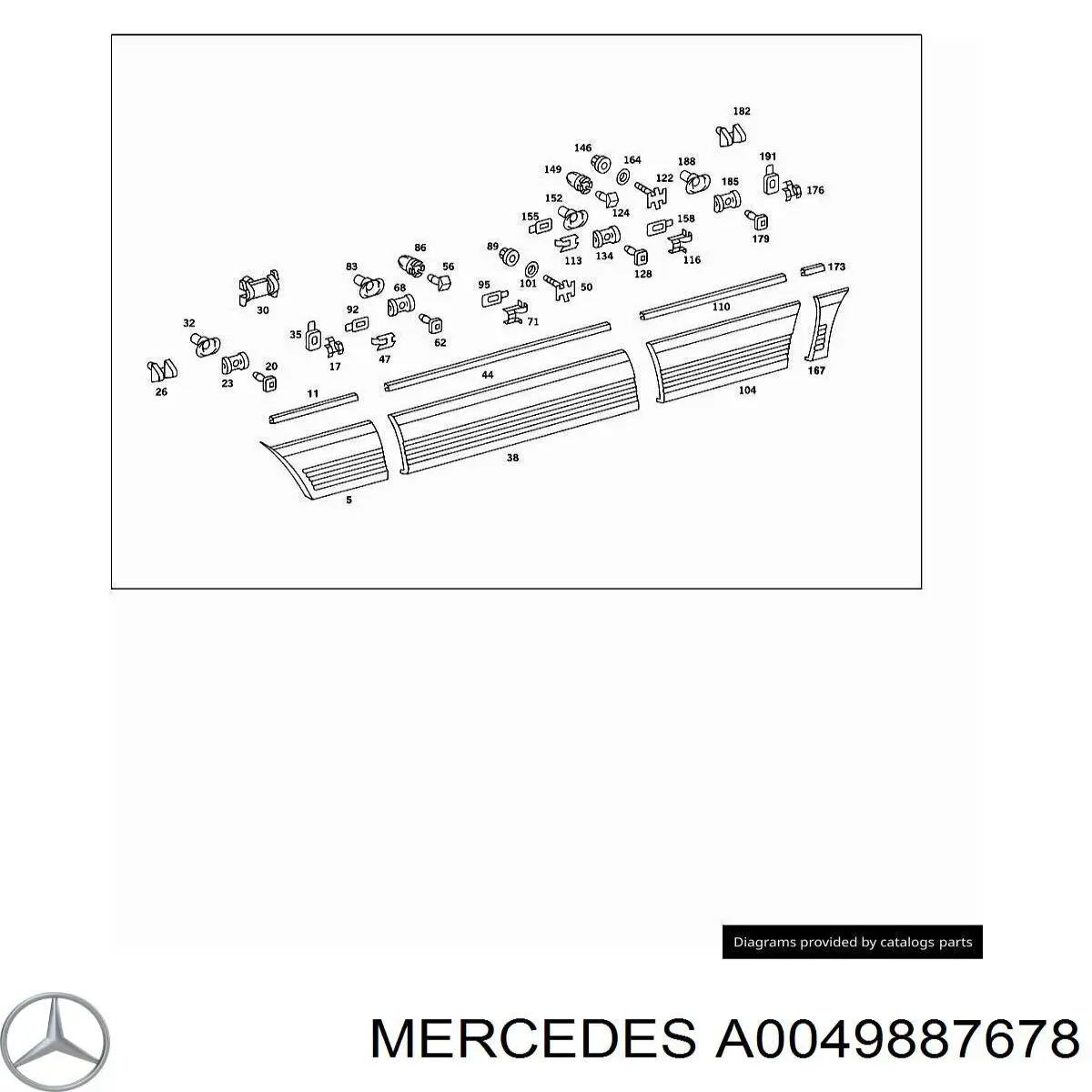  Mercedes A0049887678 ціна, від 0.46 USD