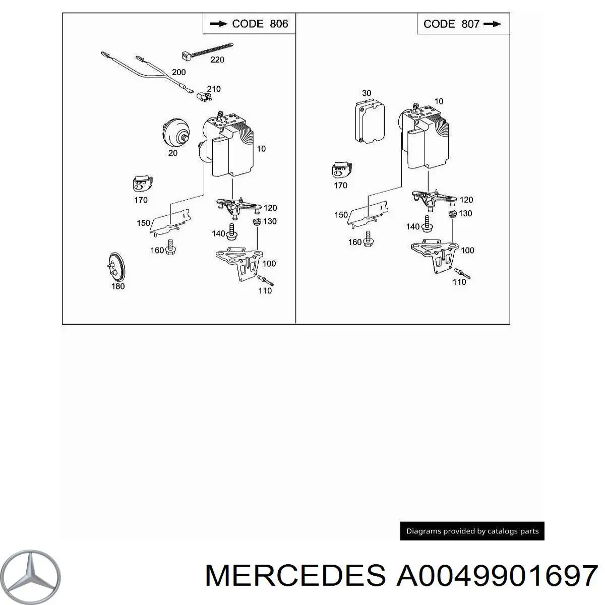 A0049901697 Mercedes 