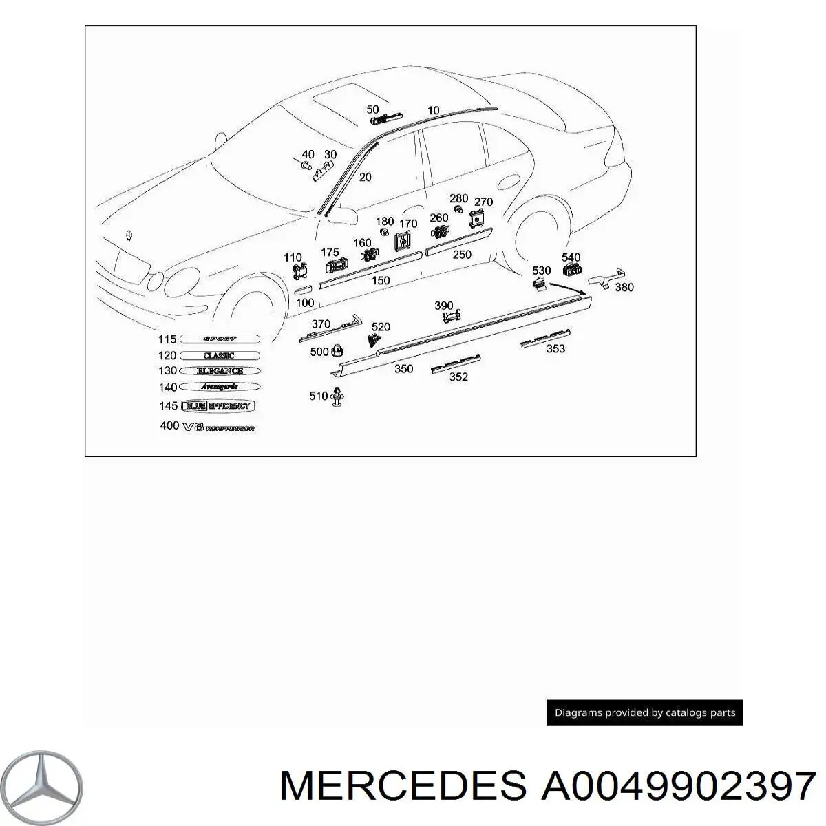 Купити A0039900097 Mercedes 