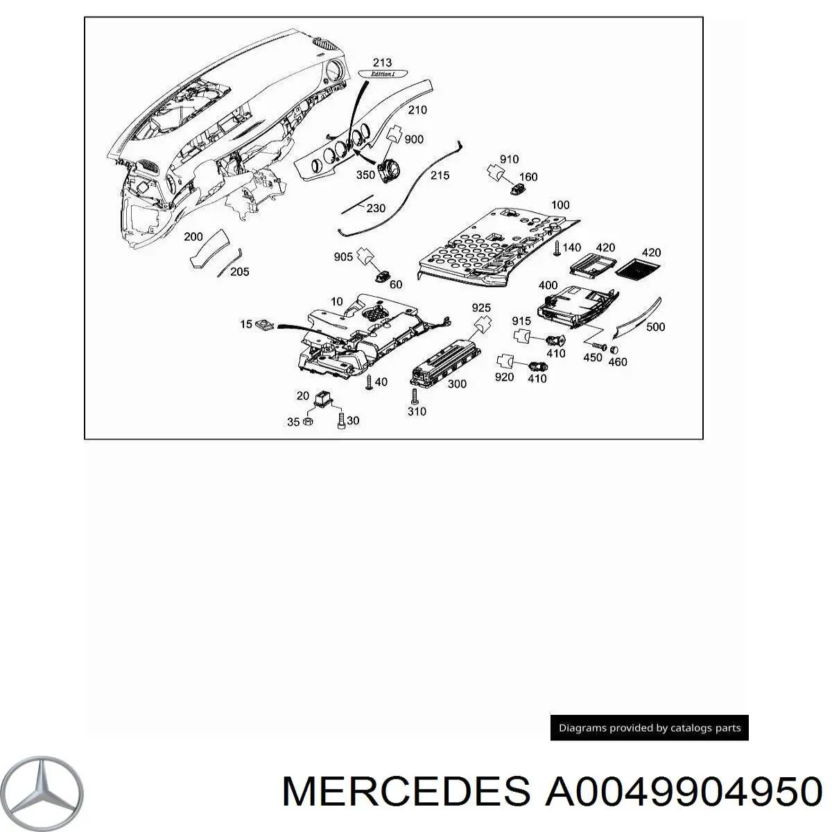 Купити A0049904950 Mercedes 