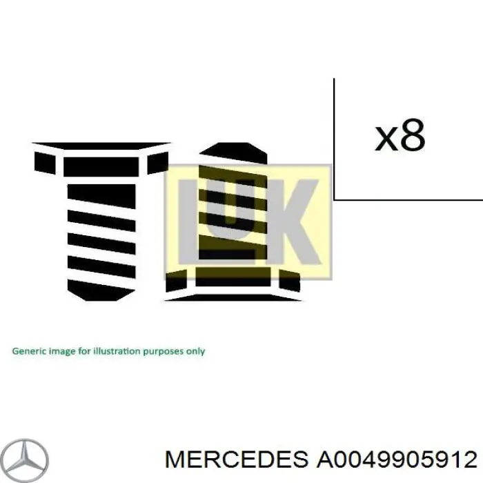 A0049905912 Mercedes болт кріплення маховика