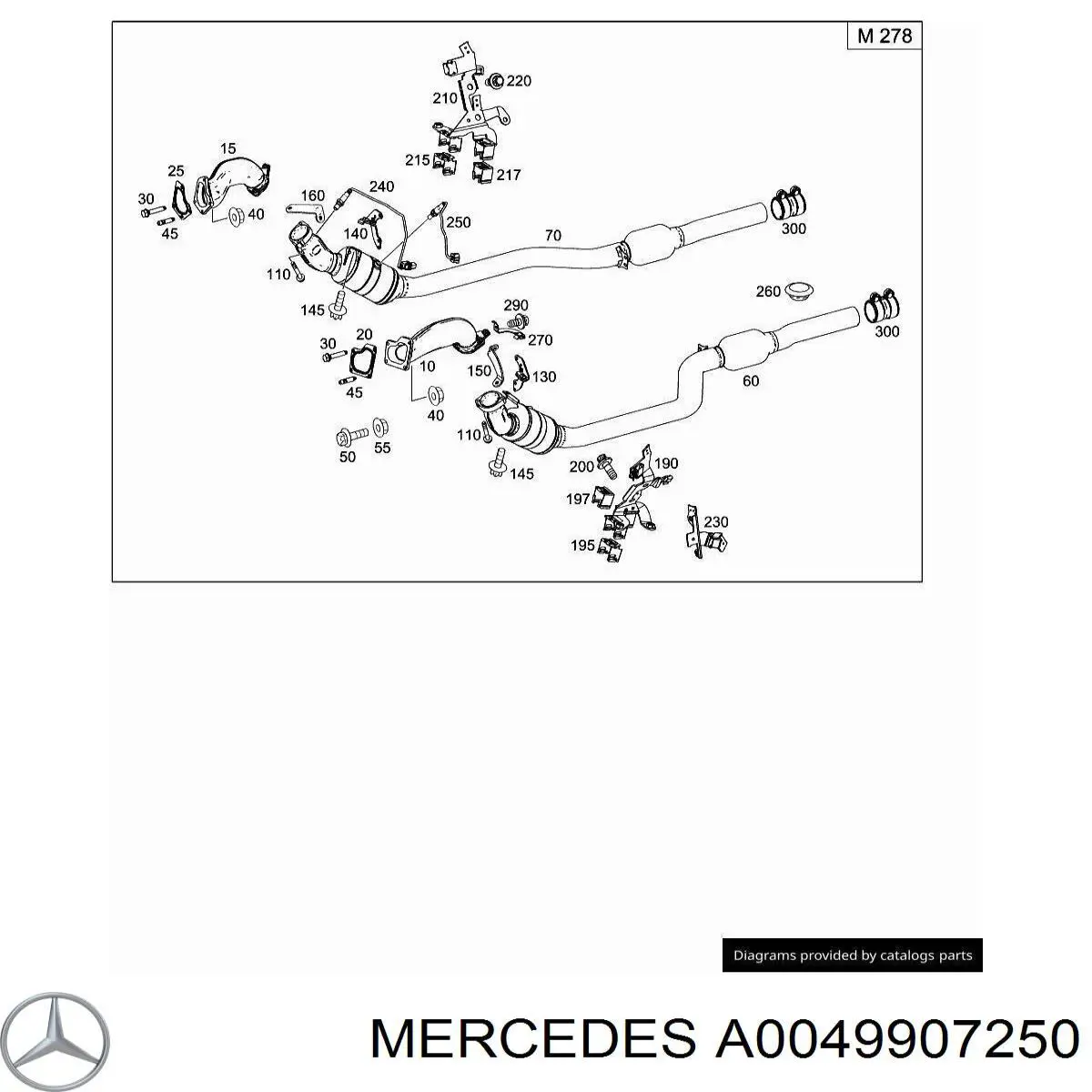 Болт/гайка кріплення Mercedes A0049907250 ціна, від 0.62 USD