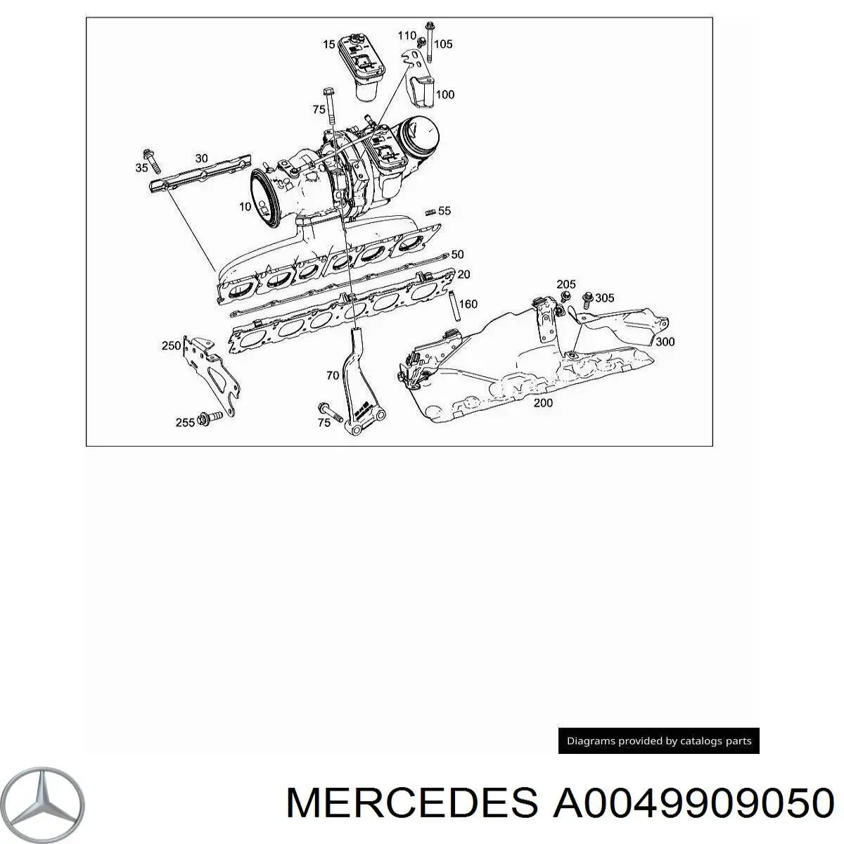 Гайка випускного колектора Mercedes A0049909050 ціна, від 0.93 USD