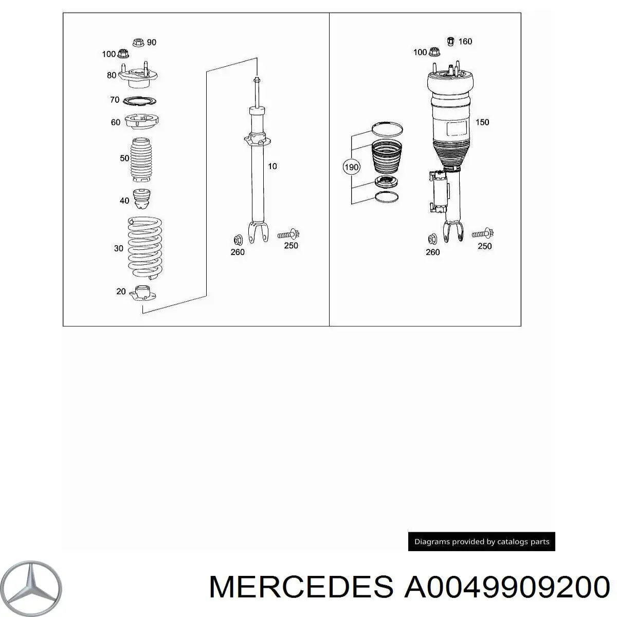  Mercedes A0049909200 ціна, від 13.41 USD