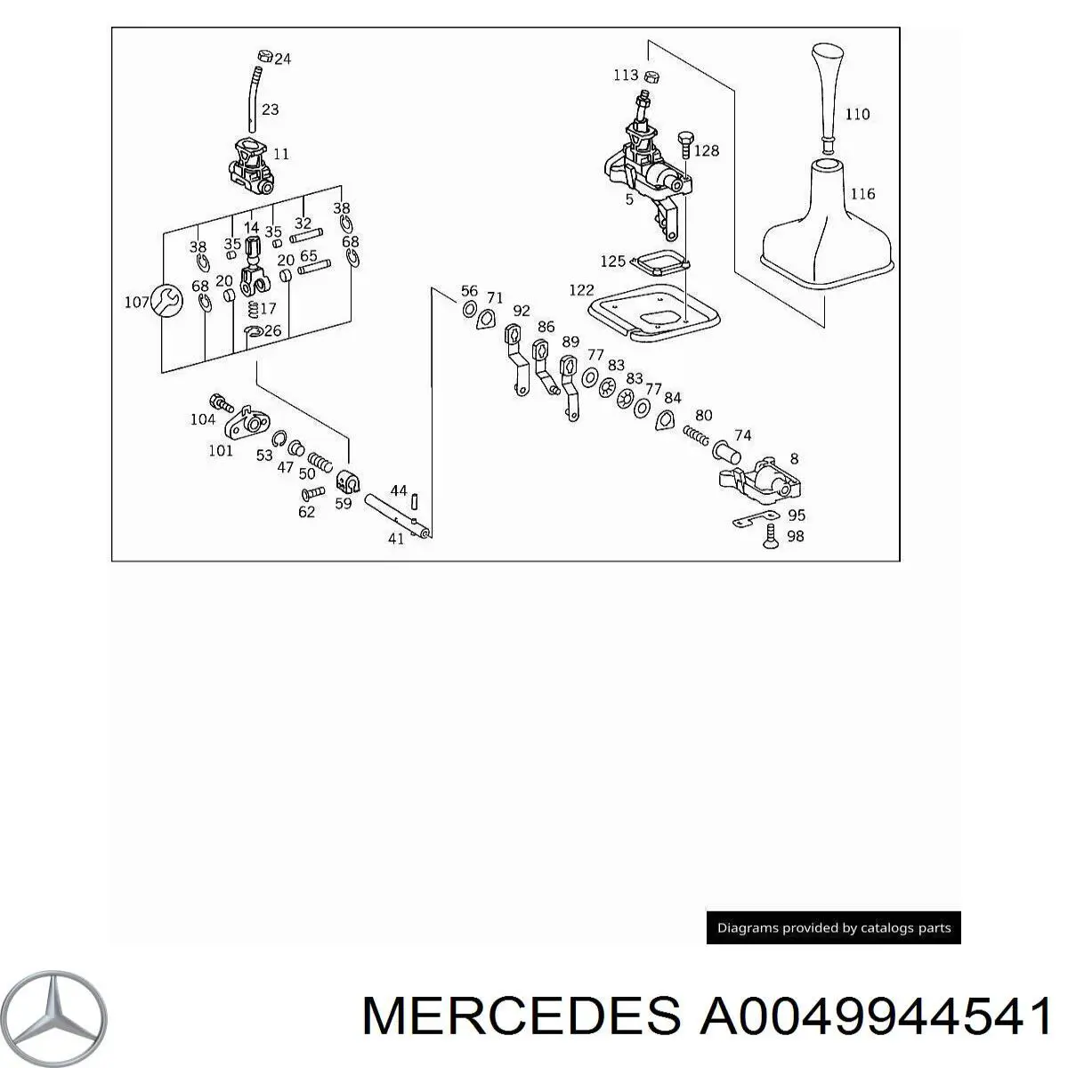 Купити A0049944541 Mercedes 