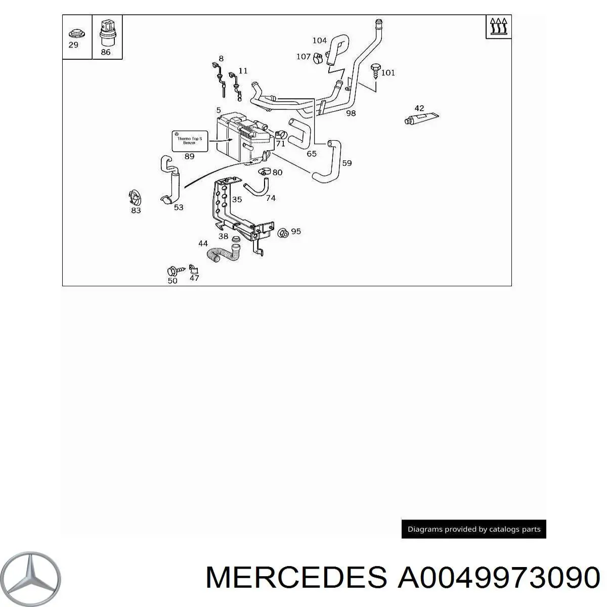  A0049973090 Mercedes