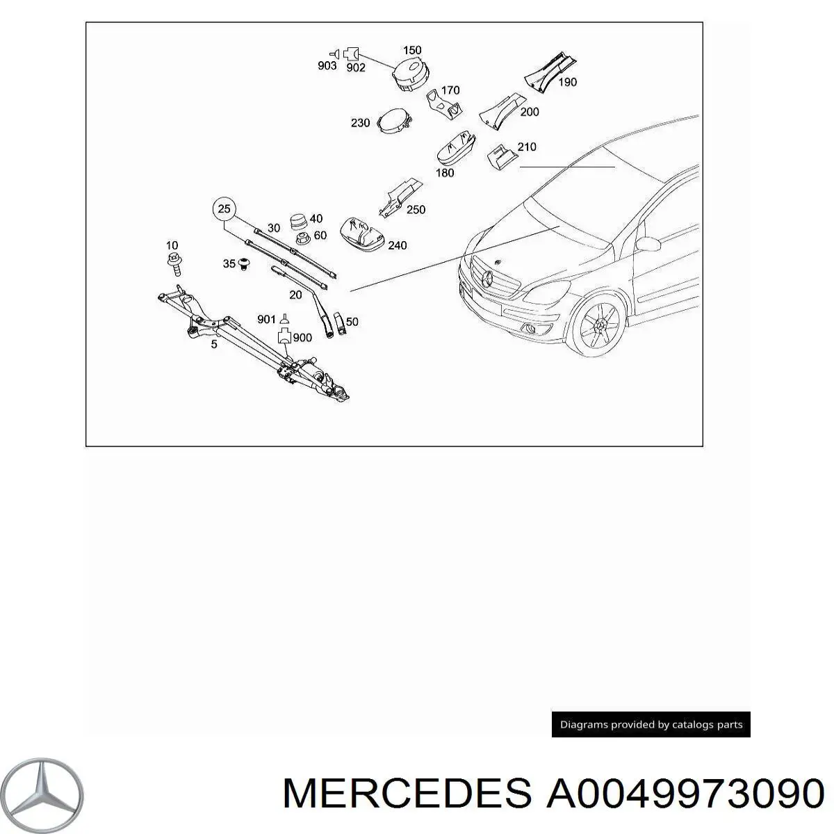 Купити A0049973090 Mercedes 