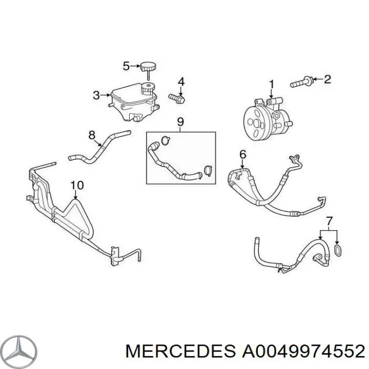  Mercedes A0049974552 ціна, від 9.84 USD