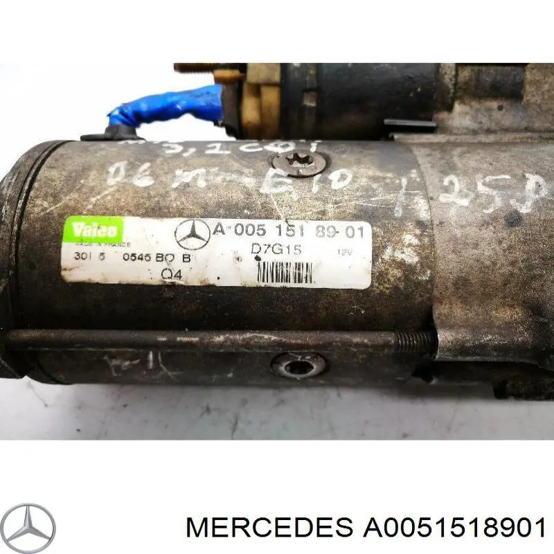 A0051518901 Mercedes Стартер двигуна