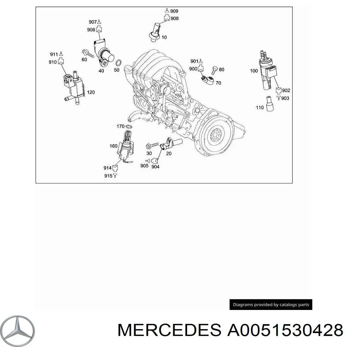 A0051530428 Mercedes датчик тиску масла