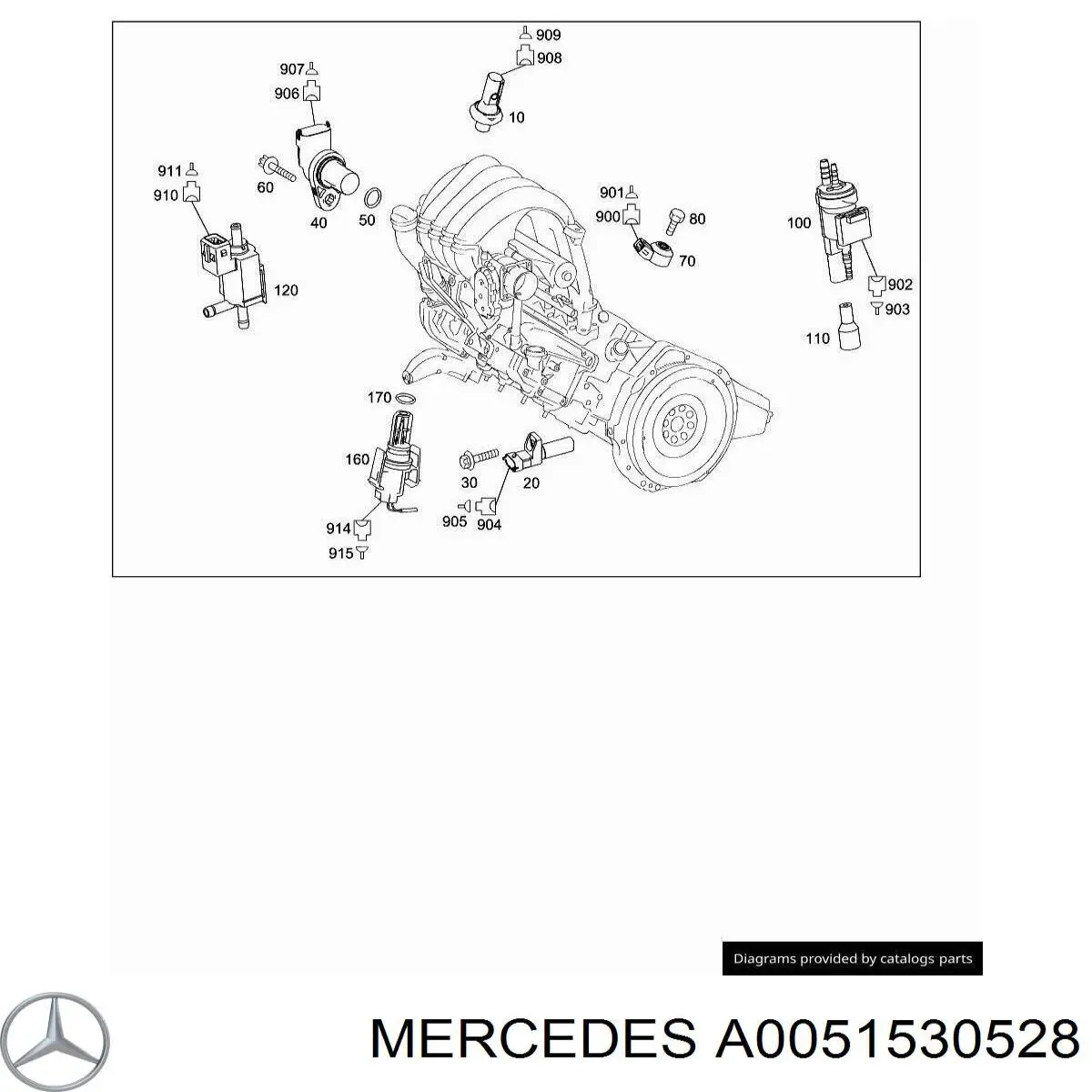 Датчик тиску масла A0051530528 Mercedes