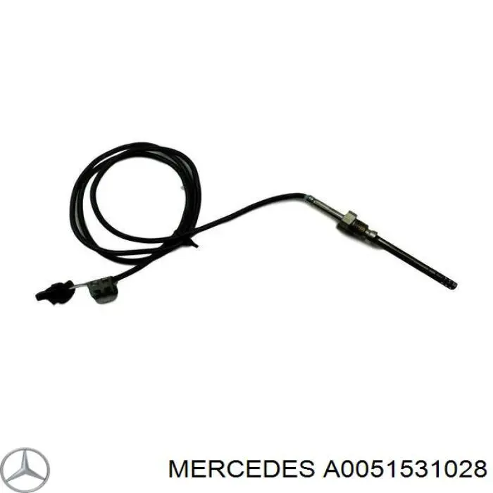 Купити A0051531028 Mercedes Датчик температури відпрацьованих газів (ВГ), в каталізаторі