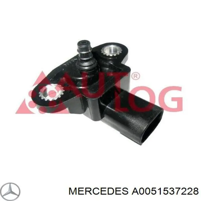 A0051537228 Mercedes датчик тиску наддуву (датчик нагнітання повітря в турбіну)