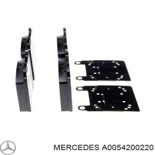 Купити A0054200220 Mercedes Колодки гальмівні передні, дискові