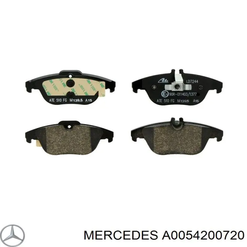 Задні гальмівні колодки Mercedes A0054200720 ціна, від 31.24 USD