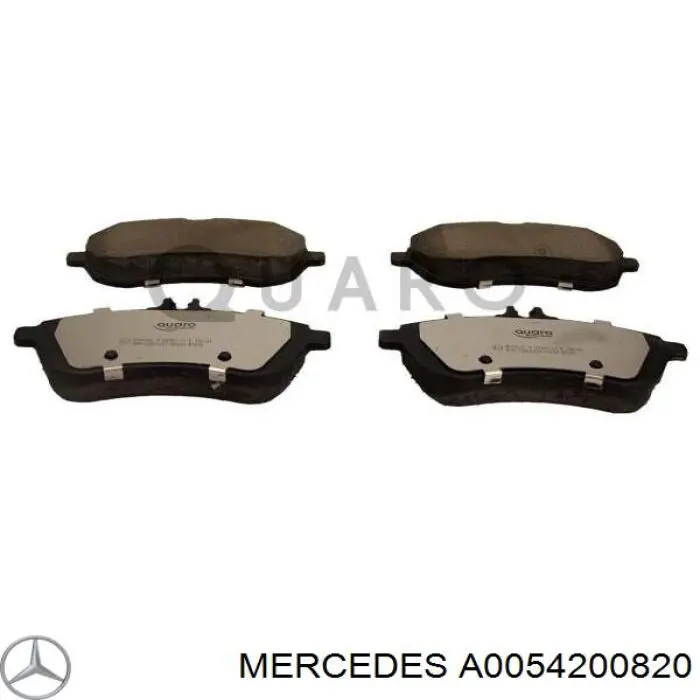 A0054200820 Mercedes колодки гальмівні передні, дискові