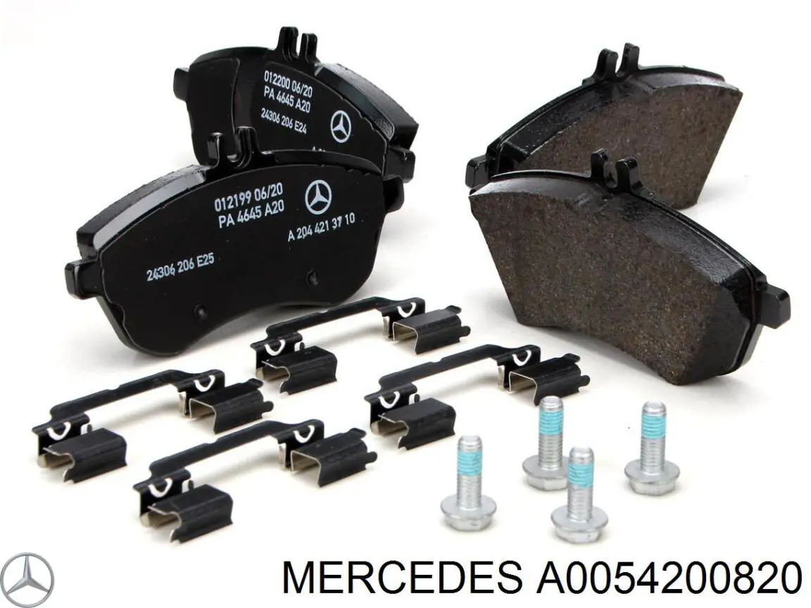 Тормозні колодки Mercedes A0054200820