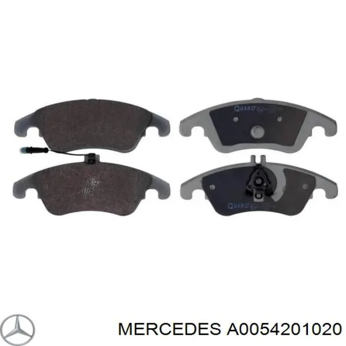 A0054201020 Mercedes колодки гальмівні передні, дискові