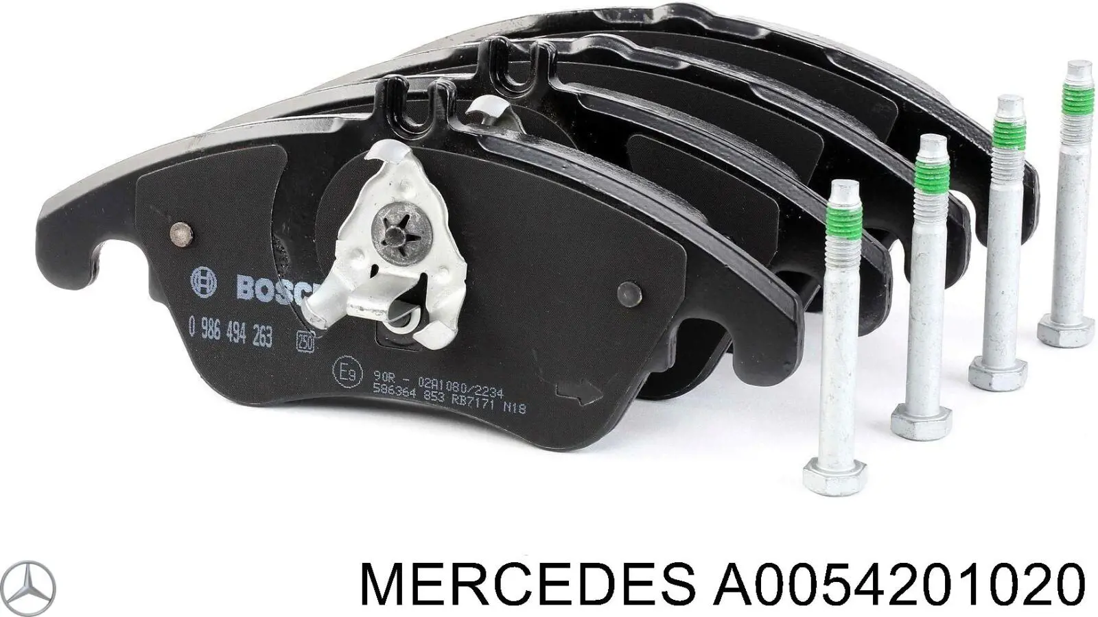 Гальмівні колодки Mercedes A0054201020 ціна, від 49.86 USD