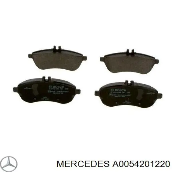 Тормозні колодки Mercedes A0054201220