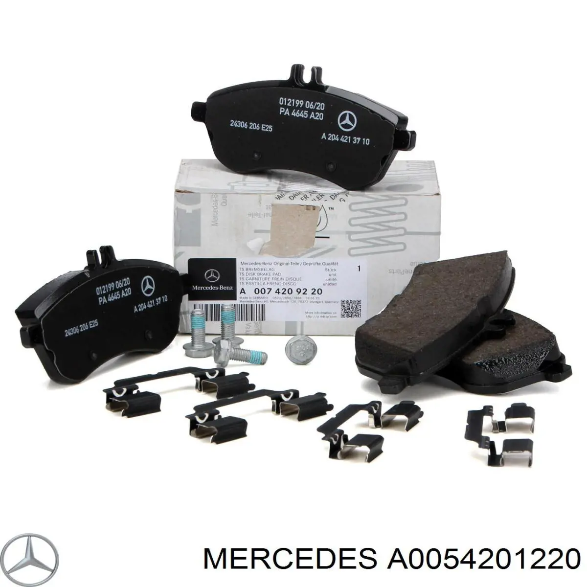 Купити A0054201220 Mercedes Колодки гальмівні передні, дискові