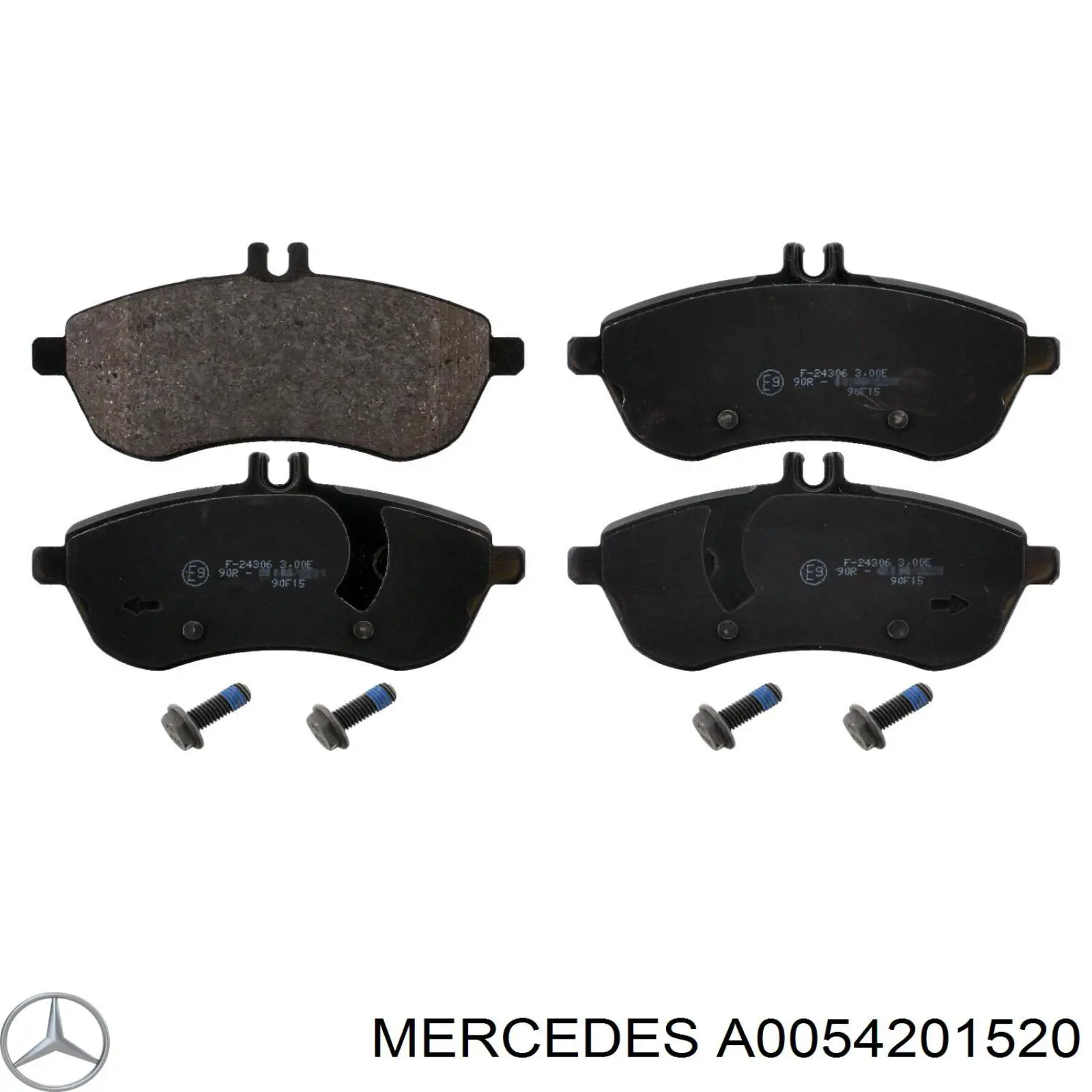 Гальмівні колодки Mercedes A0054201520 ціна, від 35.23 USD