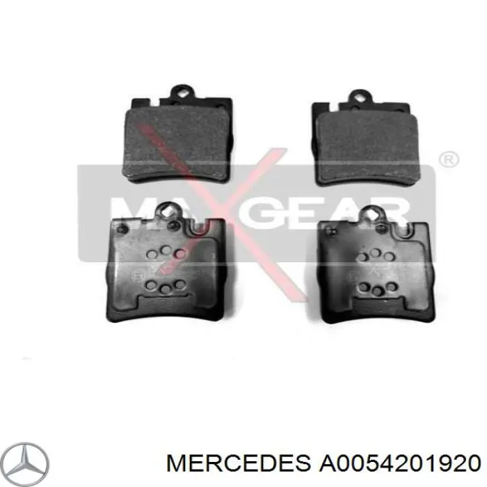 Задні гальмівні колодки Mercedes A0054201920 ціна, від 17.44 USD