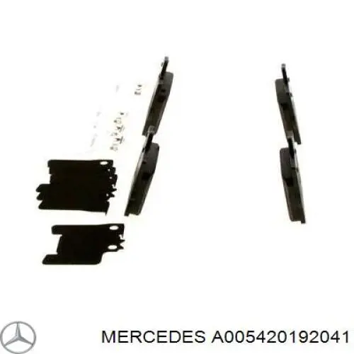 Задні гальмівні колодки Mercedes A005420192041 ціна, від 24.92 USD