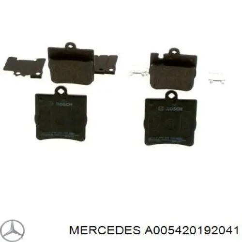 Купити A005420192041 Mercedes Задні колодки