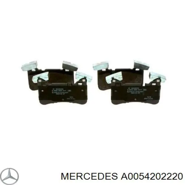 Купити A0054202220 Mercedes Задні колодки