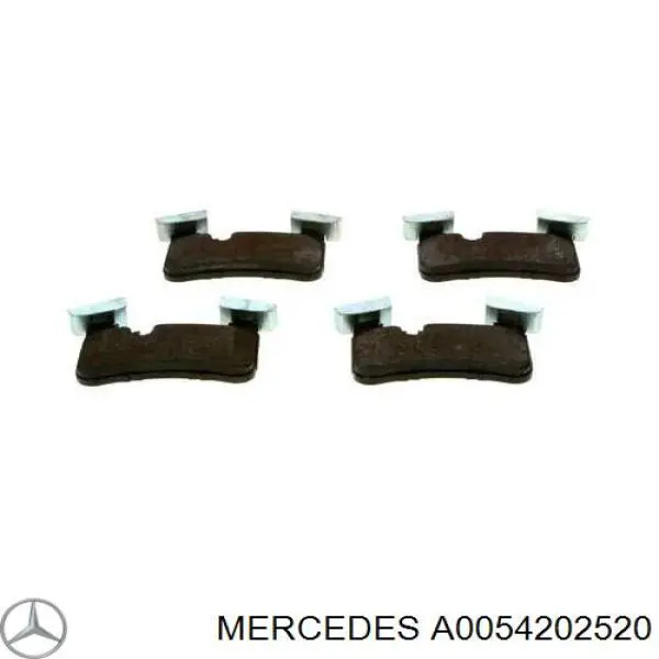 A0054202520 Mercedes колодки гальмові задні, дискові