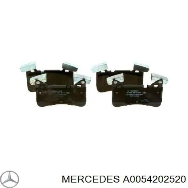 Задні гальмівні колодки Mercedes A0054202520 ціна, від 47.61 USD