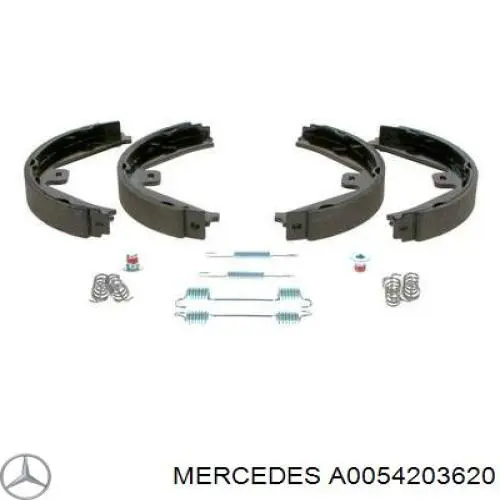 Купити A0054203620 Mercedes Гальмівні колодки гальма стоянки