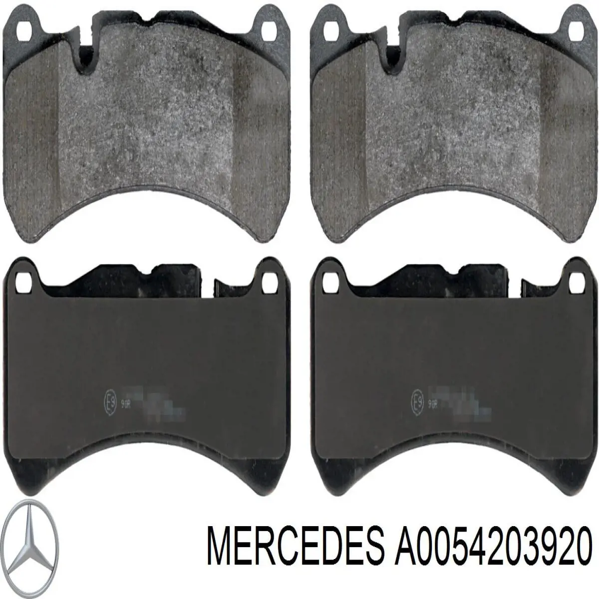 Гальмівні колодки Mercedes A0054203920 ціна, від 60.81 USD