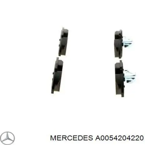 Задні гальмівні колодки A0054204220 Mercedes