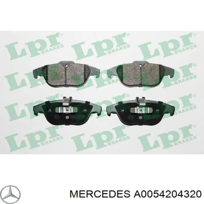 Задні гальмівні колодки Mercedes A0054204320 ціна, від 32.03 USD