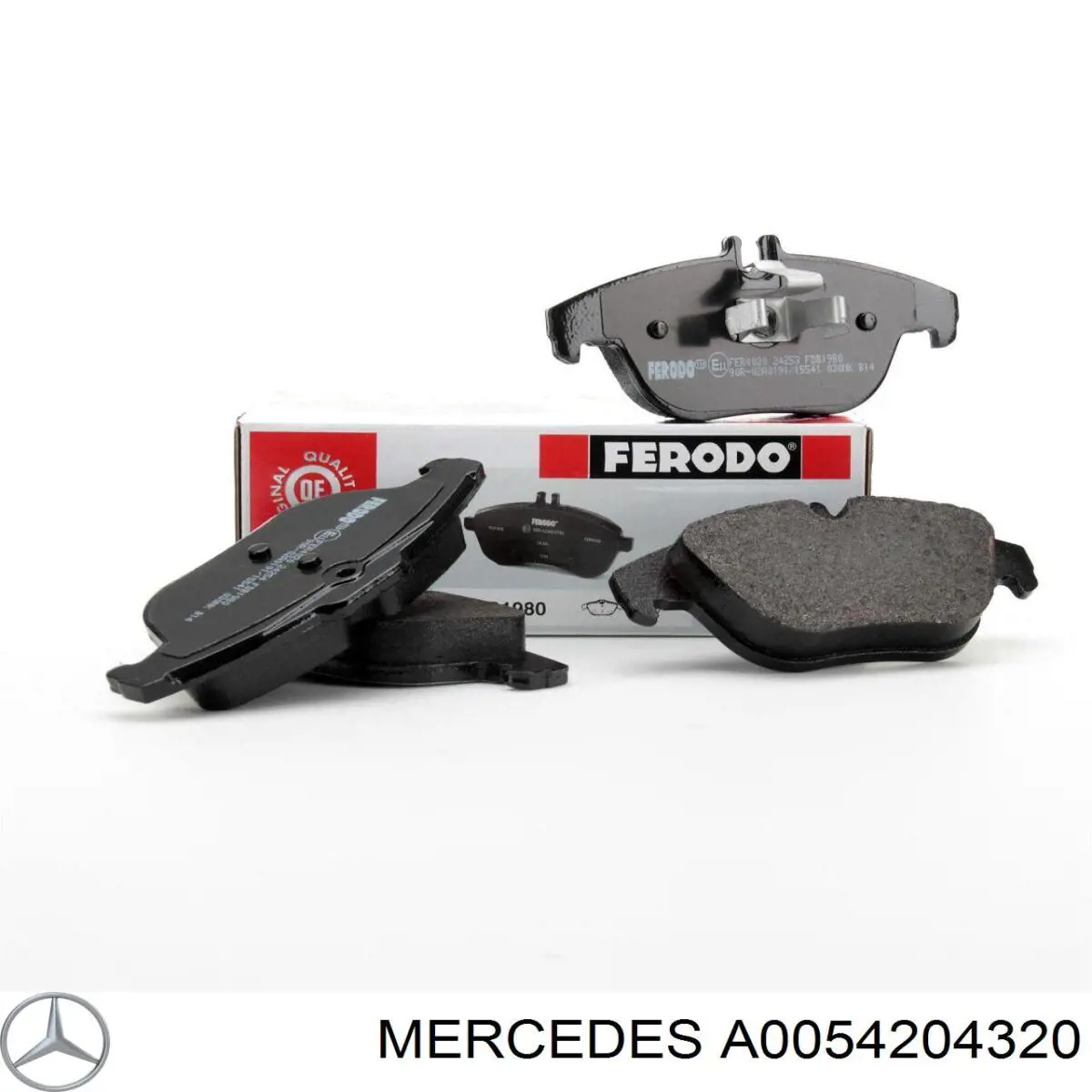 Задні дискові колодки Mercedes A0054204320