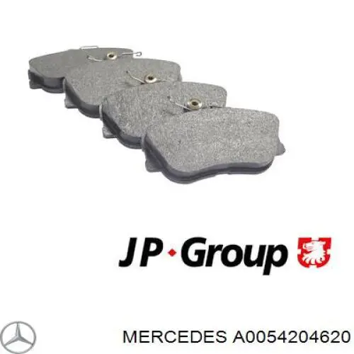 Колодки гальмівні передні, дискові A0054204620 Mercedes